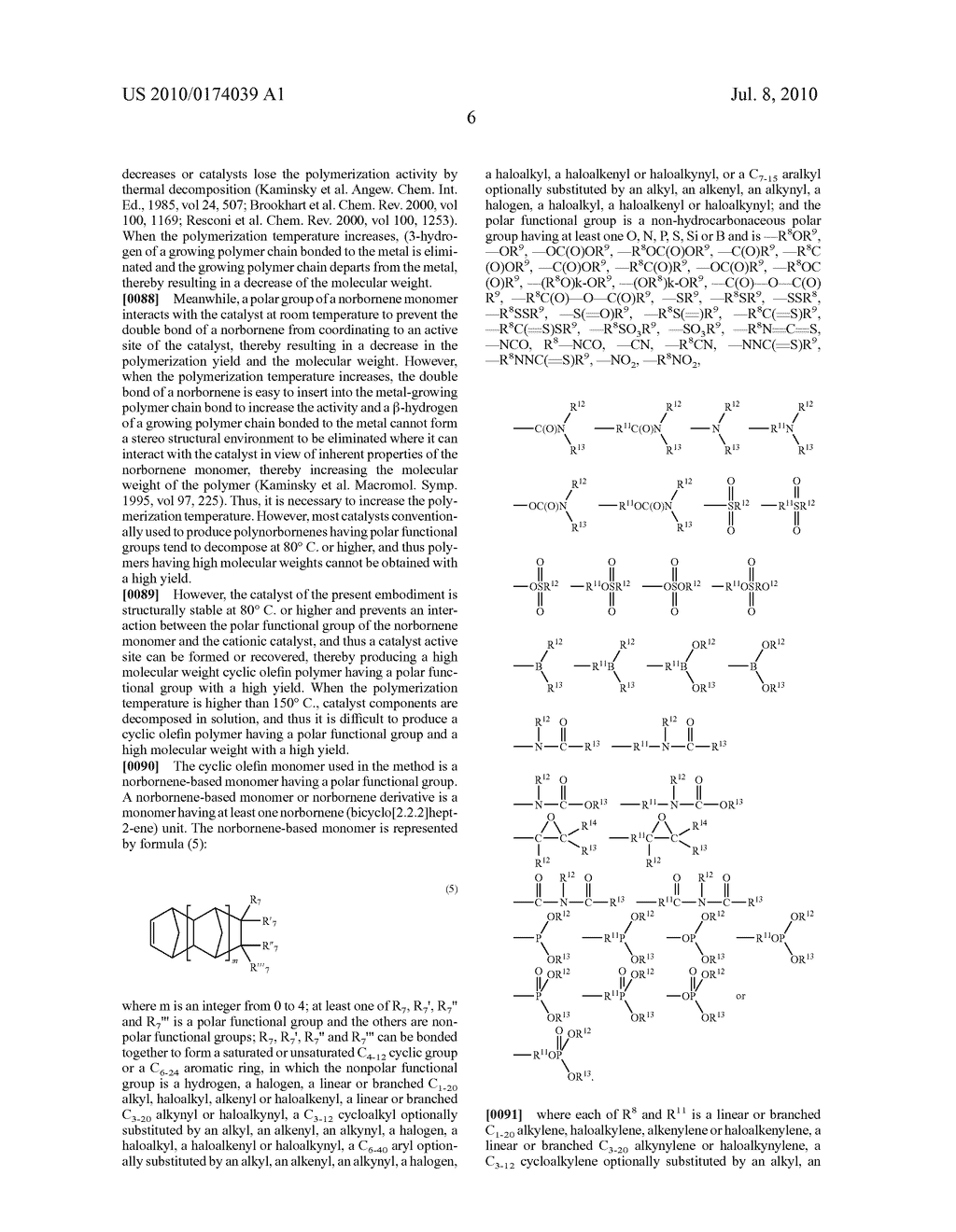 Catalyst system for polymerizing cyclic olefin having polar functional group, polymerizing method using the catalyst system, olefin polymer produced by the method and optical anisotropic film comprising the olefin polymer - diagram, schematic, and image 08