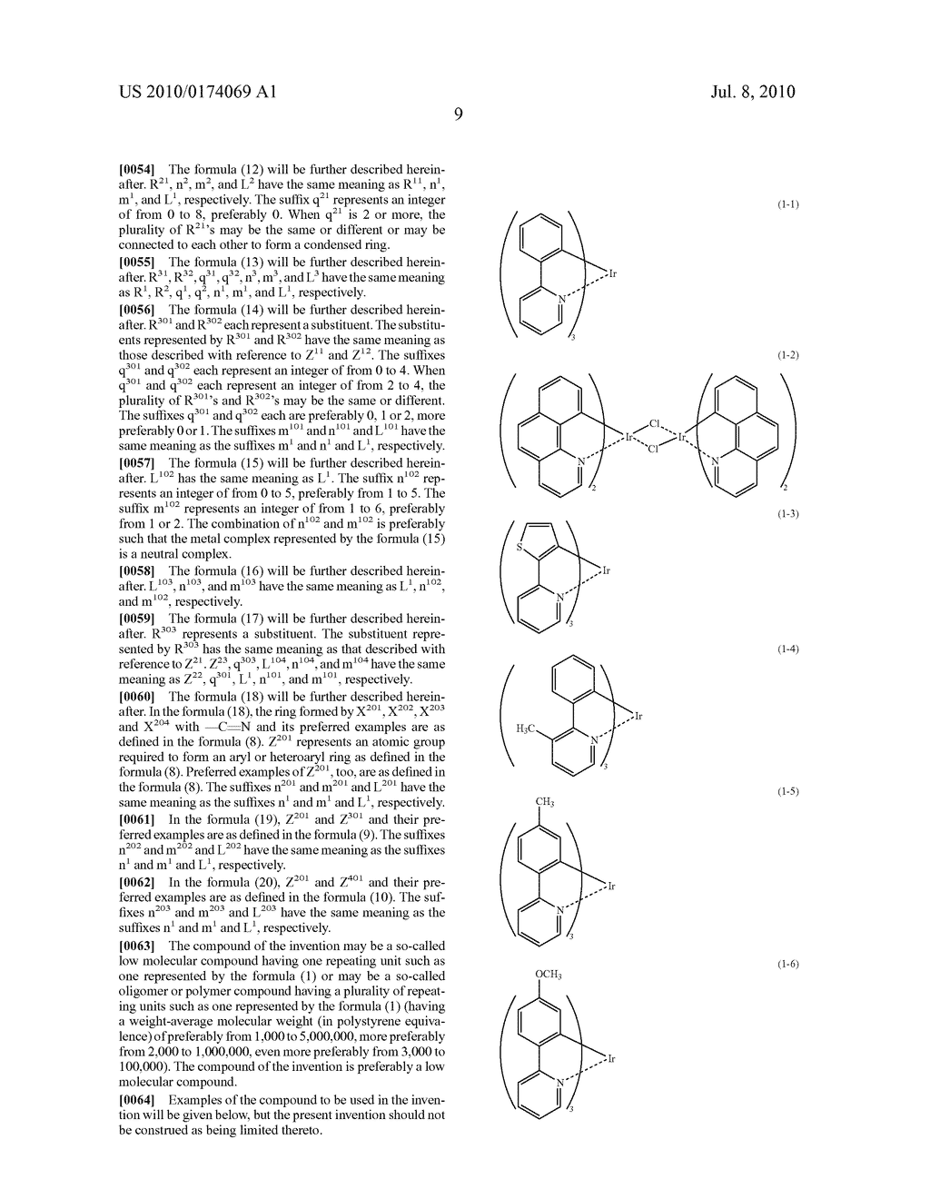 LIGHT-EMITTING MATERIAL COMPRISING ORTHOMETALATED IRIDIUM COMPLEX, LIGHT-EMITTING DEVICE, HIGH EFFICIENCY RED LIGHT-EMITTING DEVICE, AND NOVEL IRIDIUM COMPLEX - diagram, schematic, and image 10