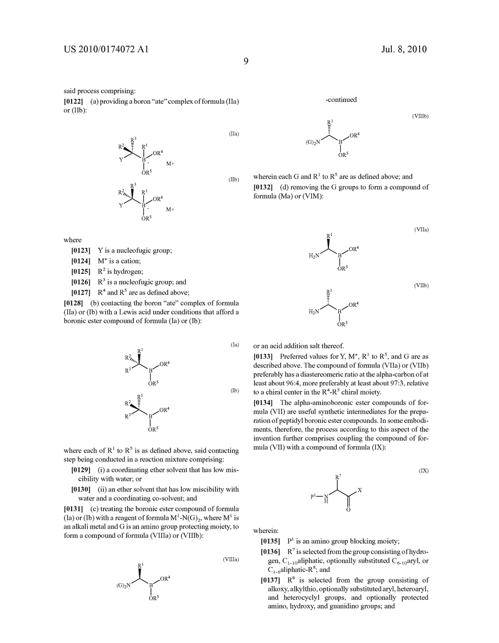 SYNTHESIS OF BORONIC ESTER AND ACID COMPOUNDS - diagram, schematic, and image 10