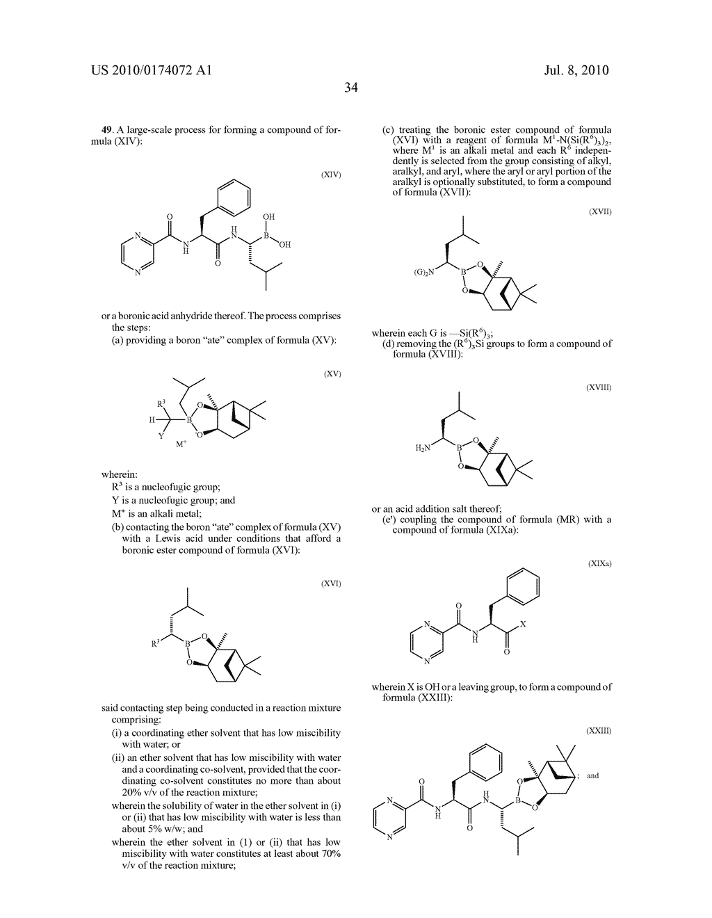 SYNTHESIS OF BORONIC ESTER AND ACID COMPOUNDS - diagram, schematic, and image 35