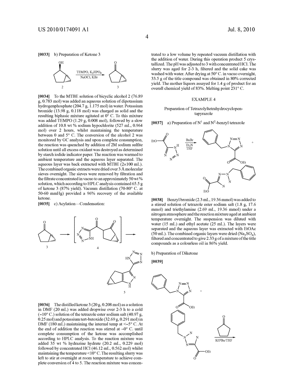 Process for the preparation of tetrazolytetrahydrocyclopentapyrazoles - diagram, schematic, and image 05