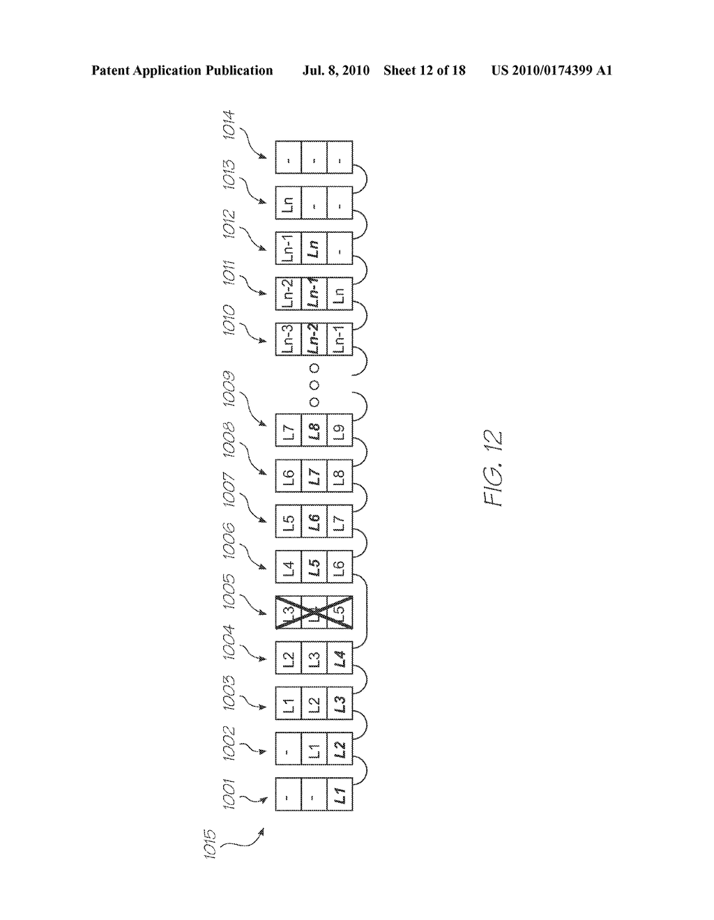 VOLUME ELEMENT PRINTING SYSTEM WITH PRINTHEAD GROUPS OF VARYING VERTICAL DISPLACEMENT FROM SUBSTRATE - diagram, schematic, and image 13