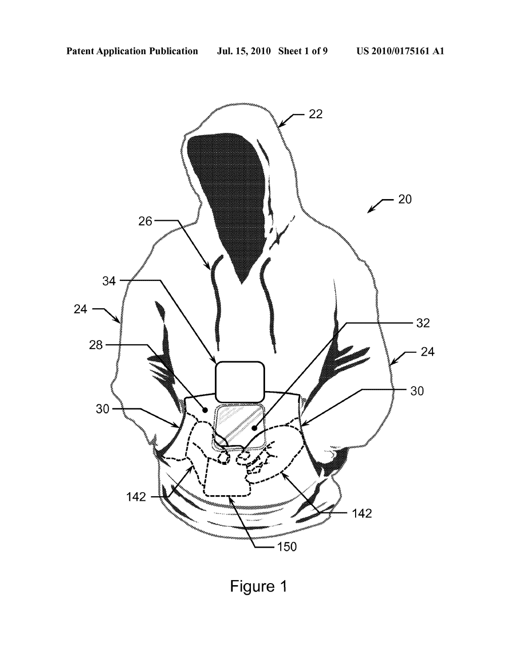 Garment Having Work Revealing Window and Method of Use - diagram, schematic, and image 02