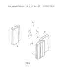 Device for insertion between door and frame to hold door open diagram and image