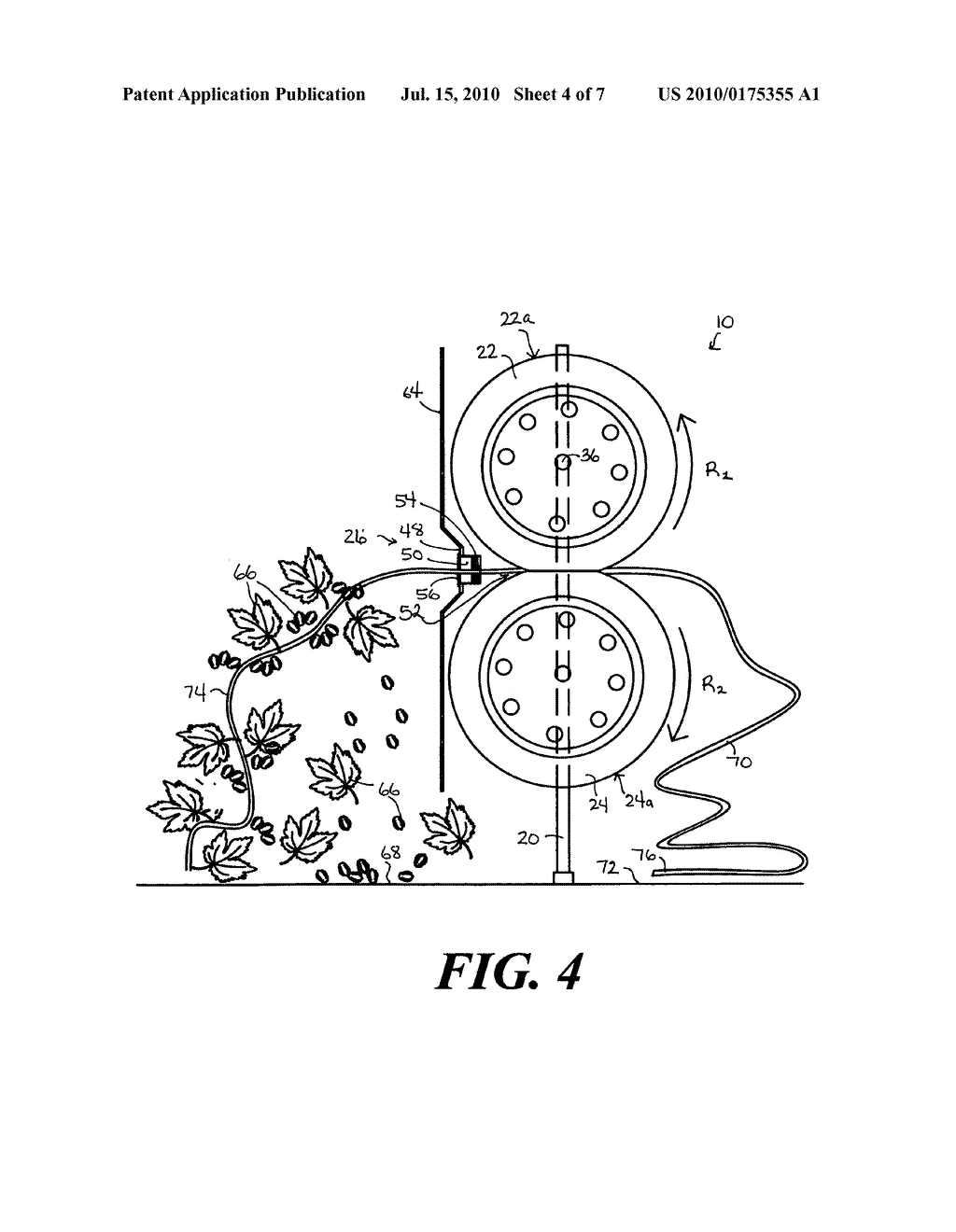 Vine stripping apparatus and method - diagram, schematic, and image 05