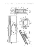 Cable drag system comprising a cable drag device and a retaining device receiving the same diagram and image