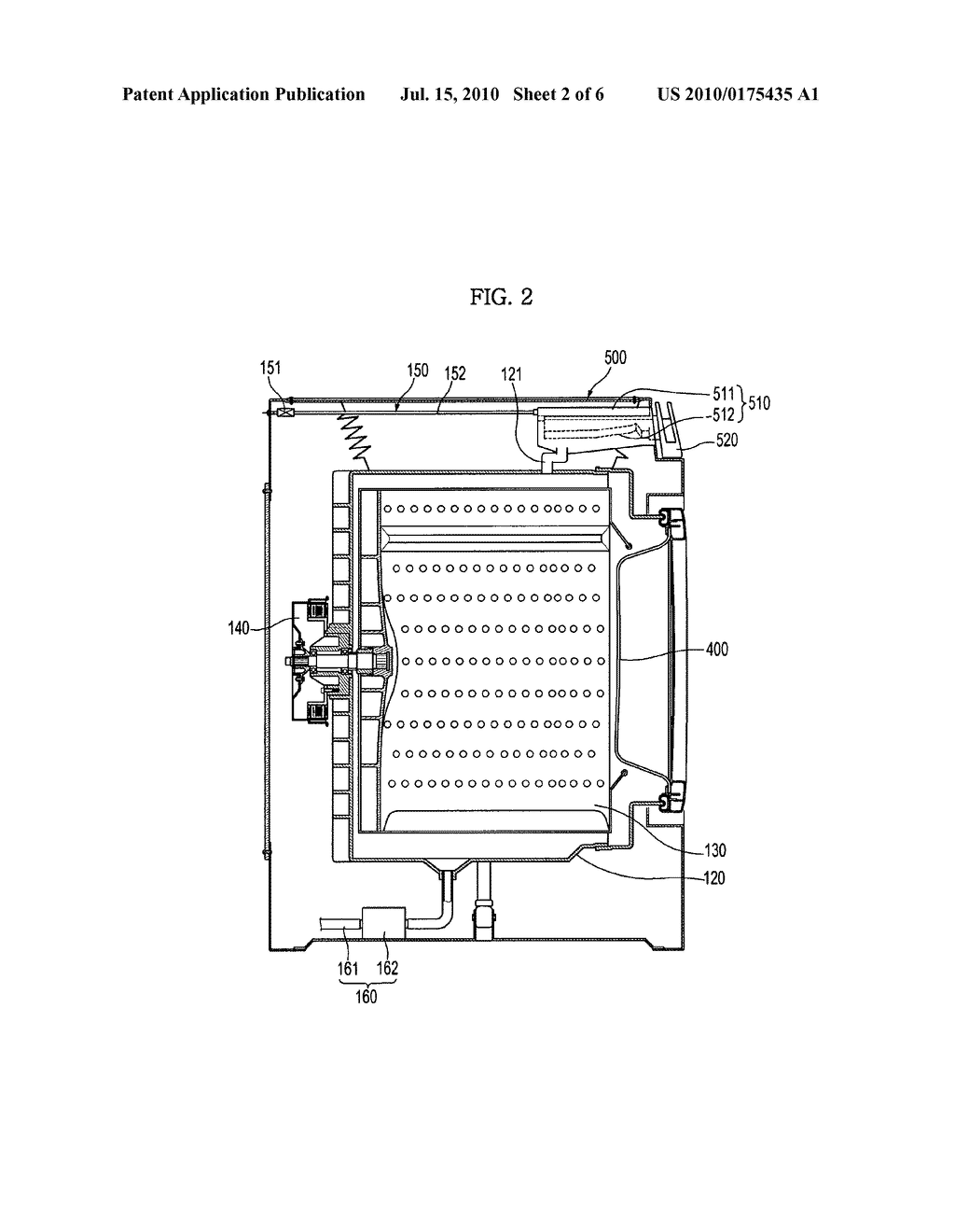 Washing machine and drawer assembly thereof - diagram, schematic, and image 03