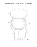 TWO-TIERED, INTERLOCKING, KNOCKDOWN FURNITURE diagram and image