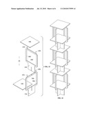 TWO-TIERED, INTERLOCKING, KNOCKDOWN FURNITURE diagram and image