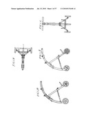 Collapsible, Three-Wheeled Trolley for Shopping Bags diagram and image