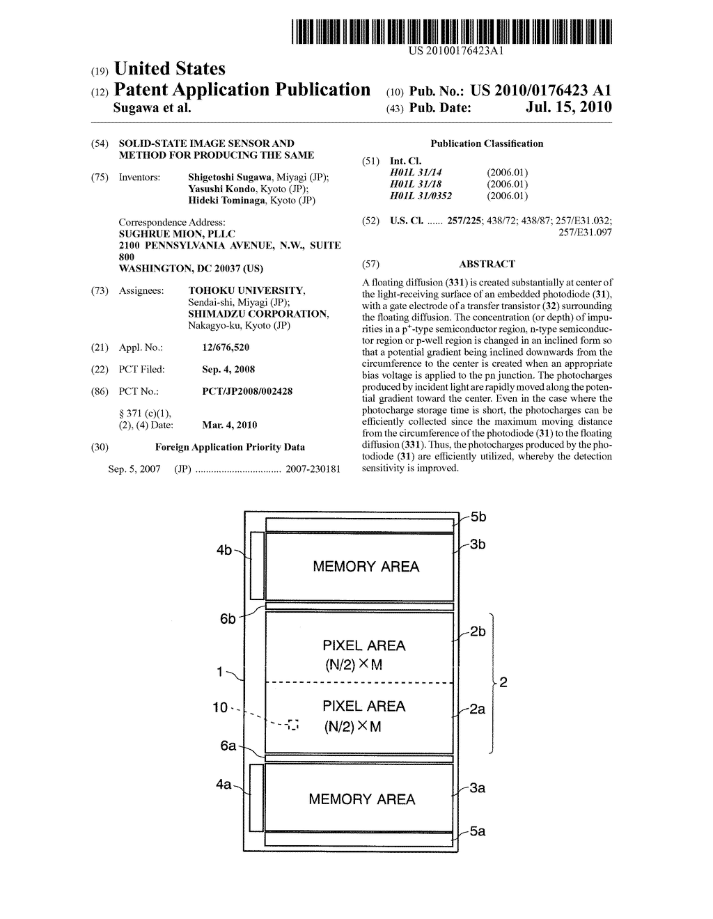 SOLID-STATE IMAGE SENSOR AND METHOD FOR PRODUCING THE SAME - diagram, schematic, and image 01