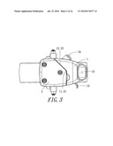 Golf Bag Cart Front Wheel Foldable Device diagram and image