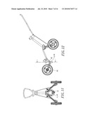 Golf Bag Cart Front Wheel Foldable Device diagram and image