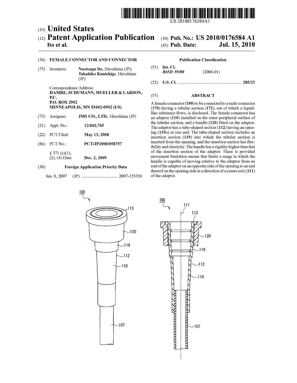 FEMALE CONNECTOR AND CONNECTOR - diagram, schematic, and image 01