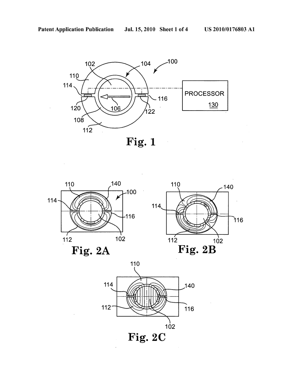 ANGLE SENSOR WITH FLUX GUIDES, ROTATABLE MAGNET AND MAGNETIC SENSOR - diagram, schematic, and image 02