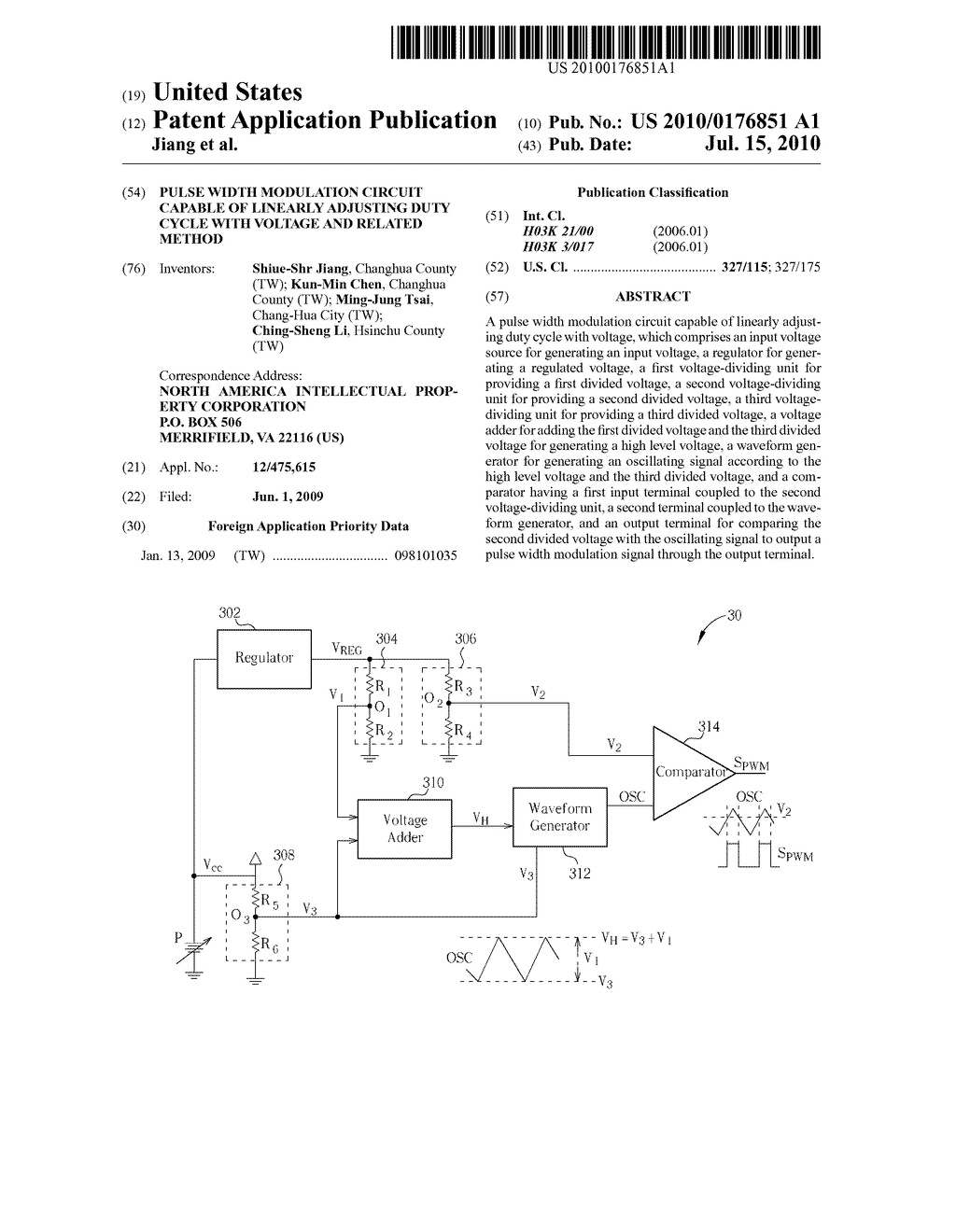 Pulse Width Modulation Circuit Capable of Linearly Adjusting Duty Cycle with Voltage and Related Method - diagram, schematic, and image 01