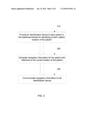 METHOD AND SYSTEM FOR FACILITATING AUTOMATED NAVIGATION IN A HEALTHCARE ENVIRONMENT diagram and image