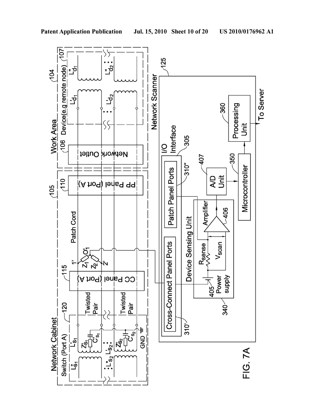 CABLING SYSTEM AND METHOD FOR MONITORING AND MANAGING PHYSICALLY CONNECTED DEVICES OVER A DATA NETWORK - diagram, schematic, and image 11
