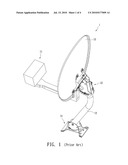 ANGLE ADJUSTMENT APPARATUS OF DISH ANTENNA AND DISH ANTENNA USING THE SAME diagram and image