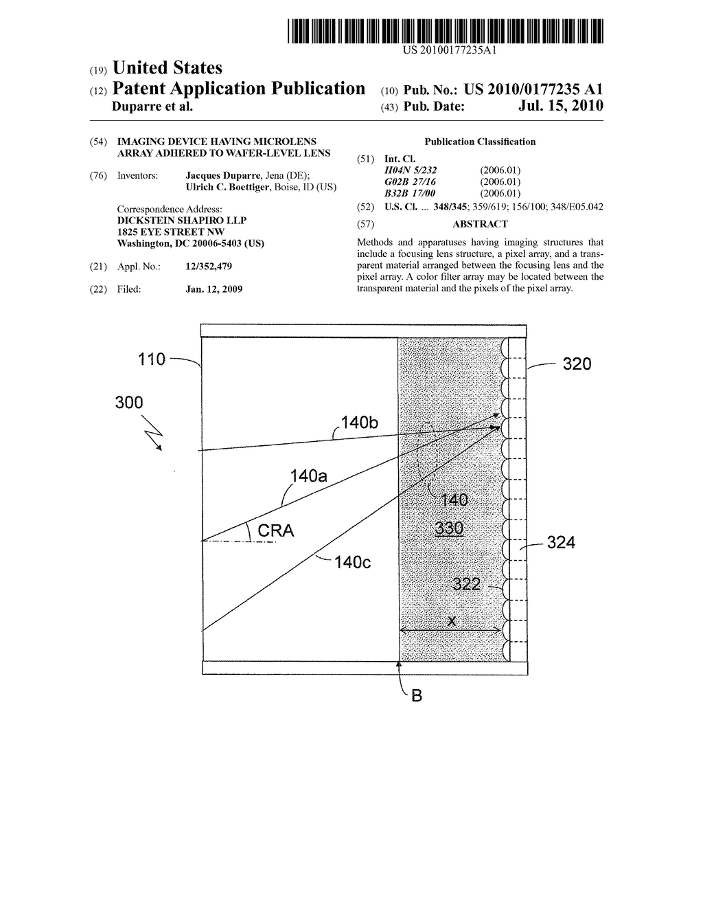 IMAGING DEVICE HAVING MICROLENS ARRAY ADHERED TO WAFER-LEVEL LENS - diagram, schematic, and image 01