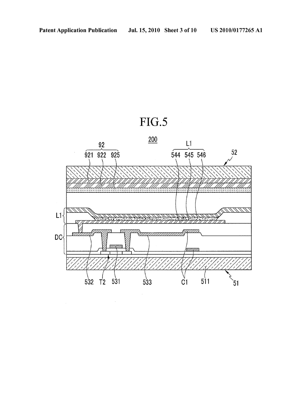 ORGANIC LIGHT EMITTING DIODE DISPLAY WITH A MIRROR FUNCTION - diagram, schematic, and image 04