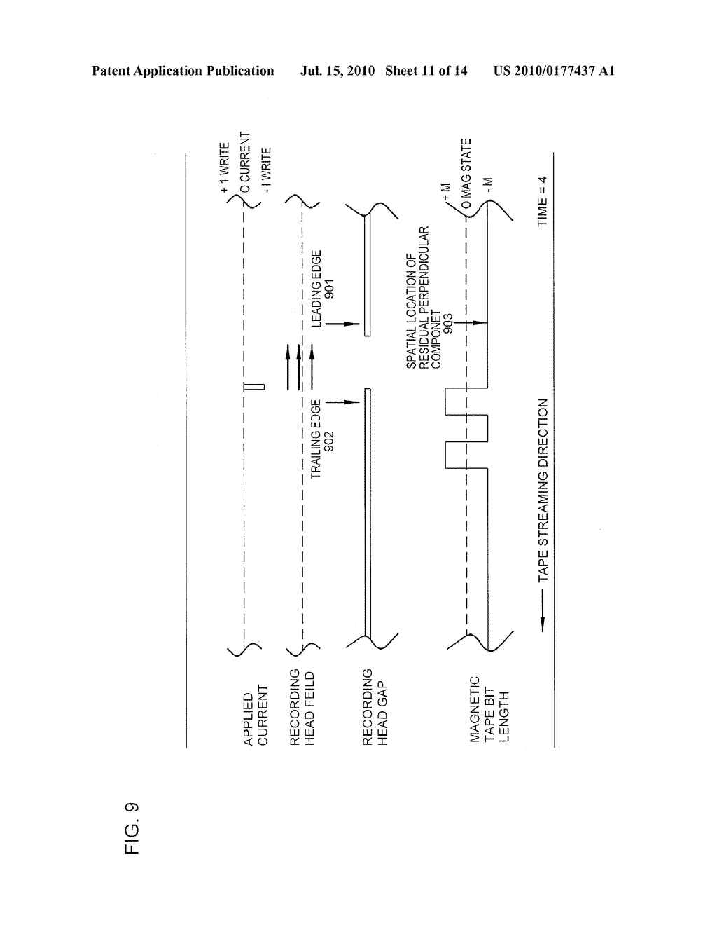 Method for Bipolar Trailing Edge Timing-Based Servo Track Recording and Magnetic Tape Made Therewith - diagram, schematic, and image 12