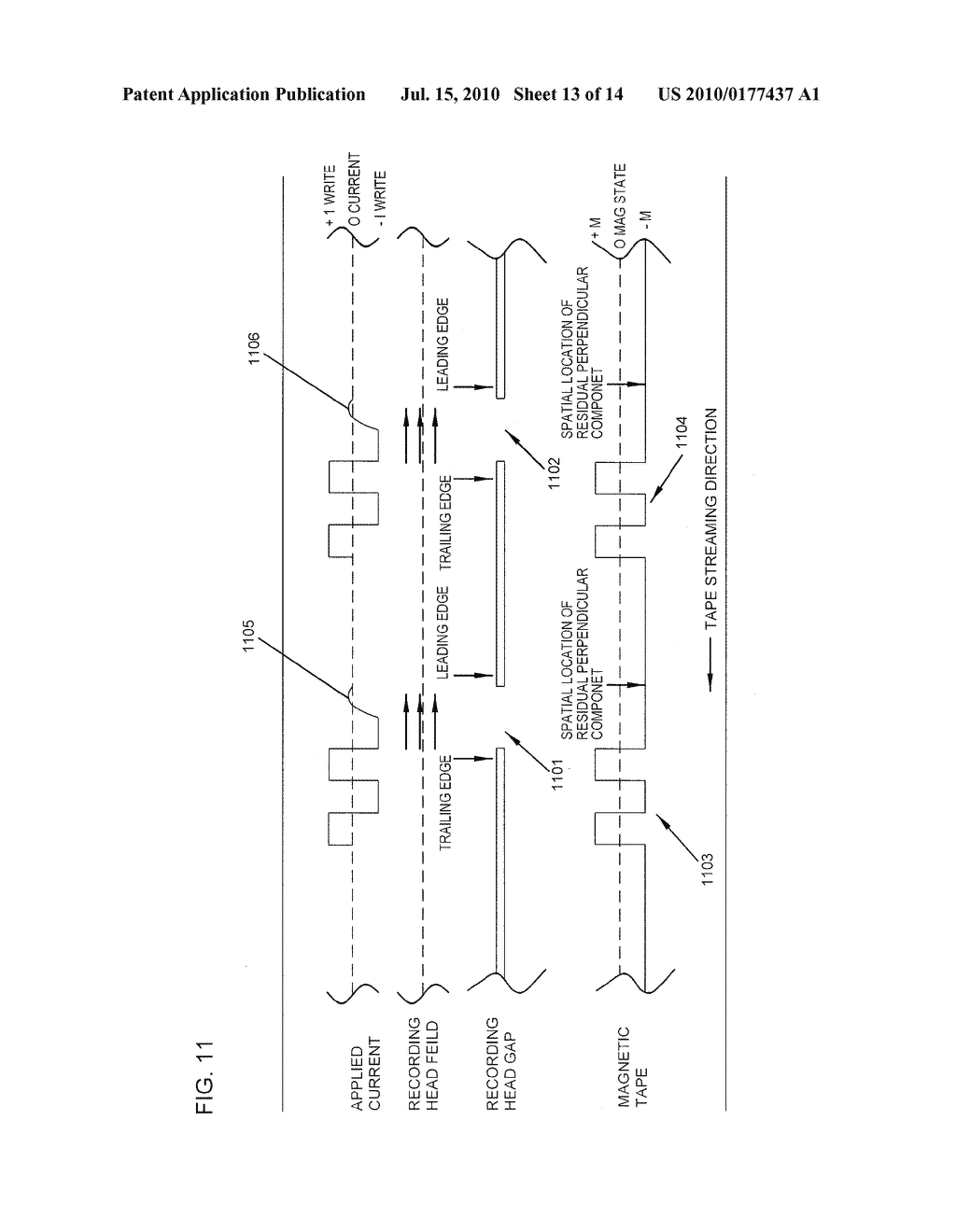 Method for Bipolar Trailing Edge Timing-Based Servo Track Recording and Magnetic Tape Made Therewith - diagram, schematic, and image 14