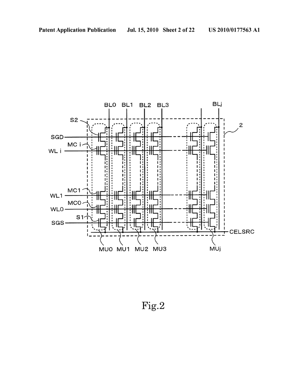 NONVOLATILE SEMICONDUCTOR MEMORY, METHOD FOR READING OUT THEREOF, AND MEMORY CARD - diagram, schematic, and image 03