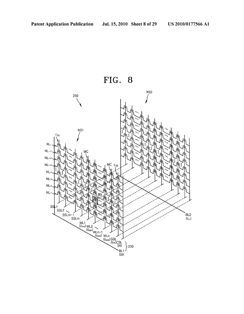 Non-volatile memory device having stacked structure, and memory card and electronic system including the same - diagram, schematic, and image 09