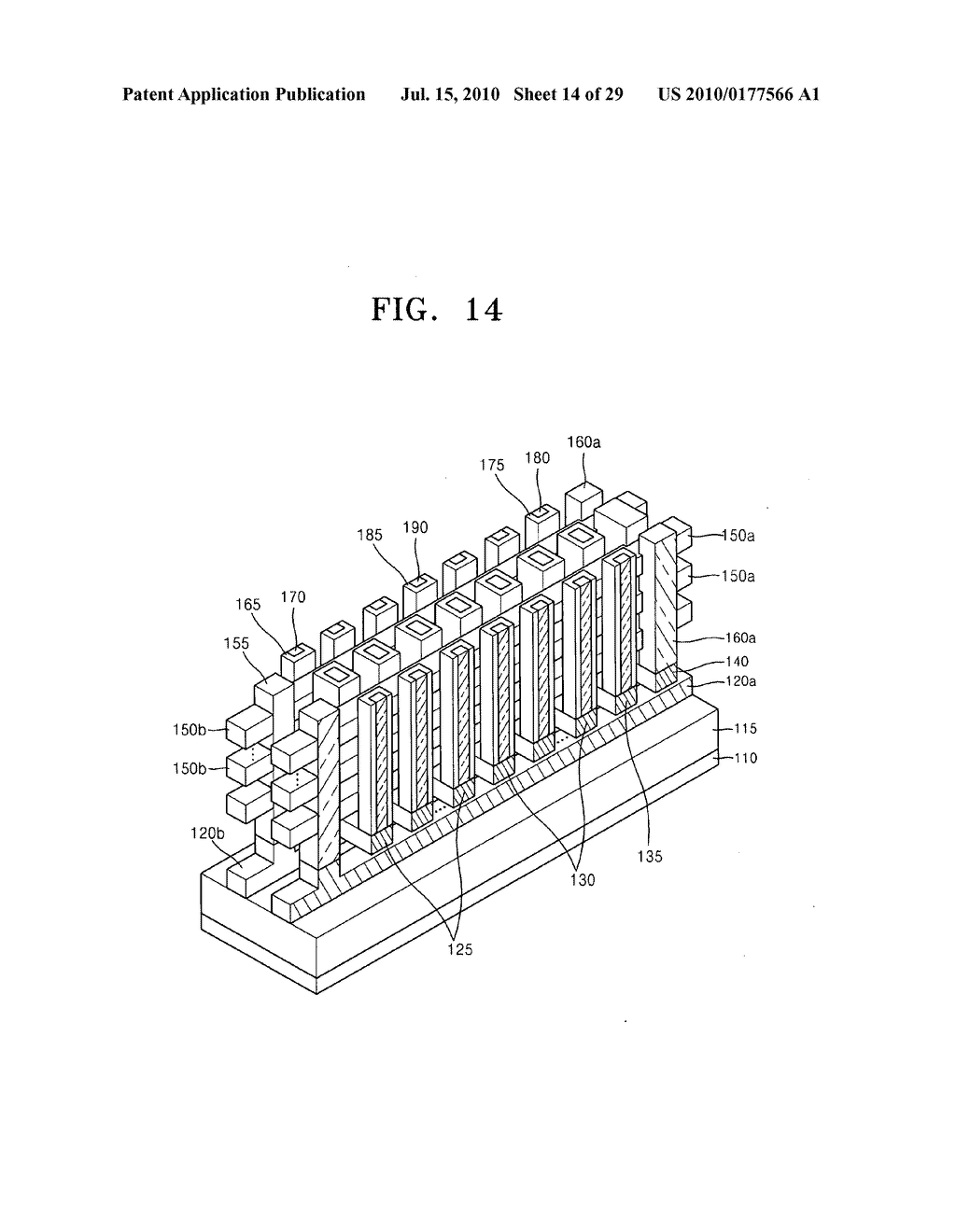 Non-volatile memory device having stacked structure, and memory card and electronic system including the same - diagram, schematic, and image 15