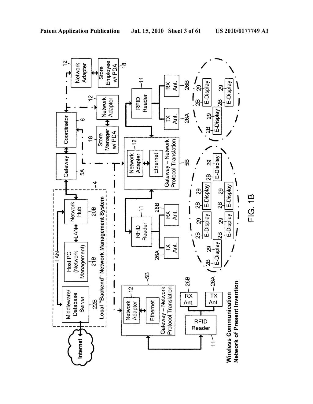 Methods of and apparatus for programming and managing diverse network components, including electronic-ink based display devices, in a mesh-type wireless communication network - diagram, schematic, and image 04