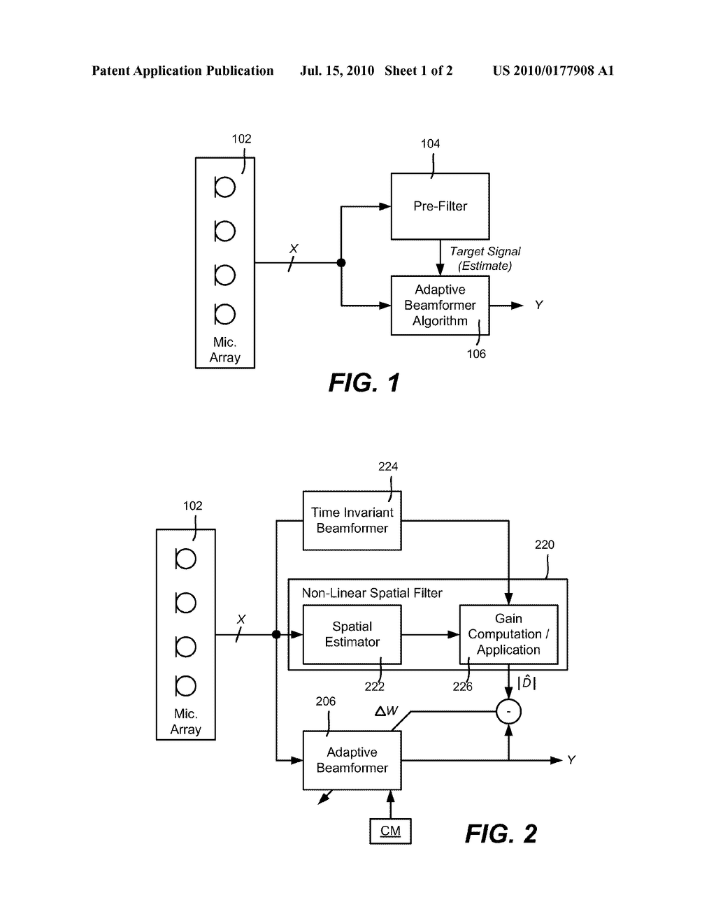 ADAPTIVE BEAMFORMER USING A LOG DOMAIN OPTIMIZATION CRITERION - diagram, schematic, and image 02