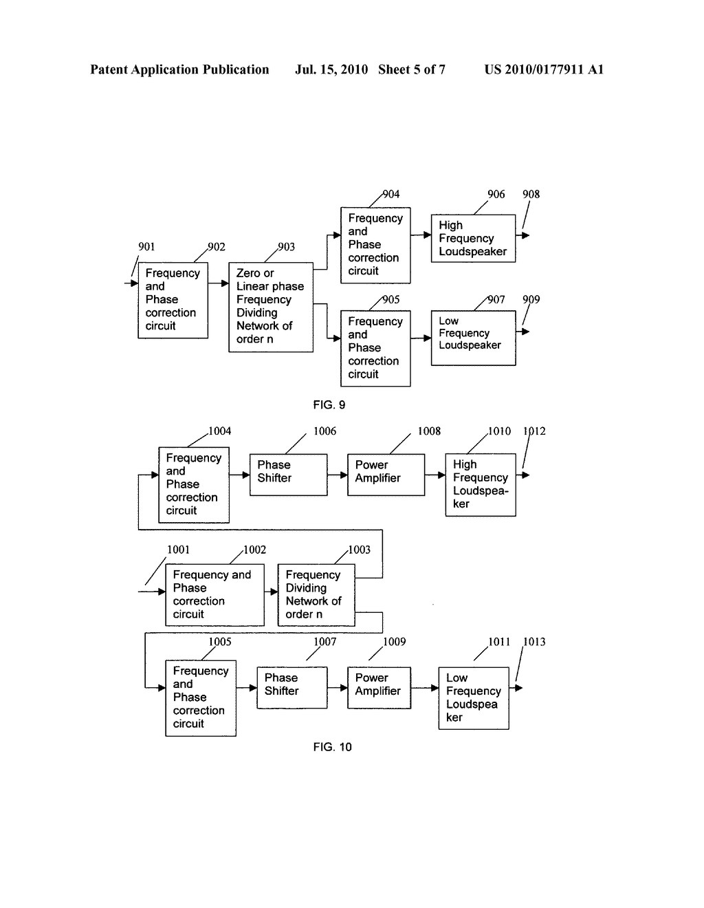 Method of constructing a multiway loudspeaker system with improved phase response to pass a square wave - diagram, schematic, and image 06