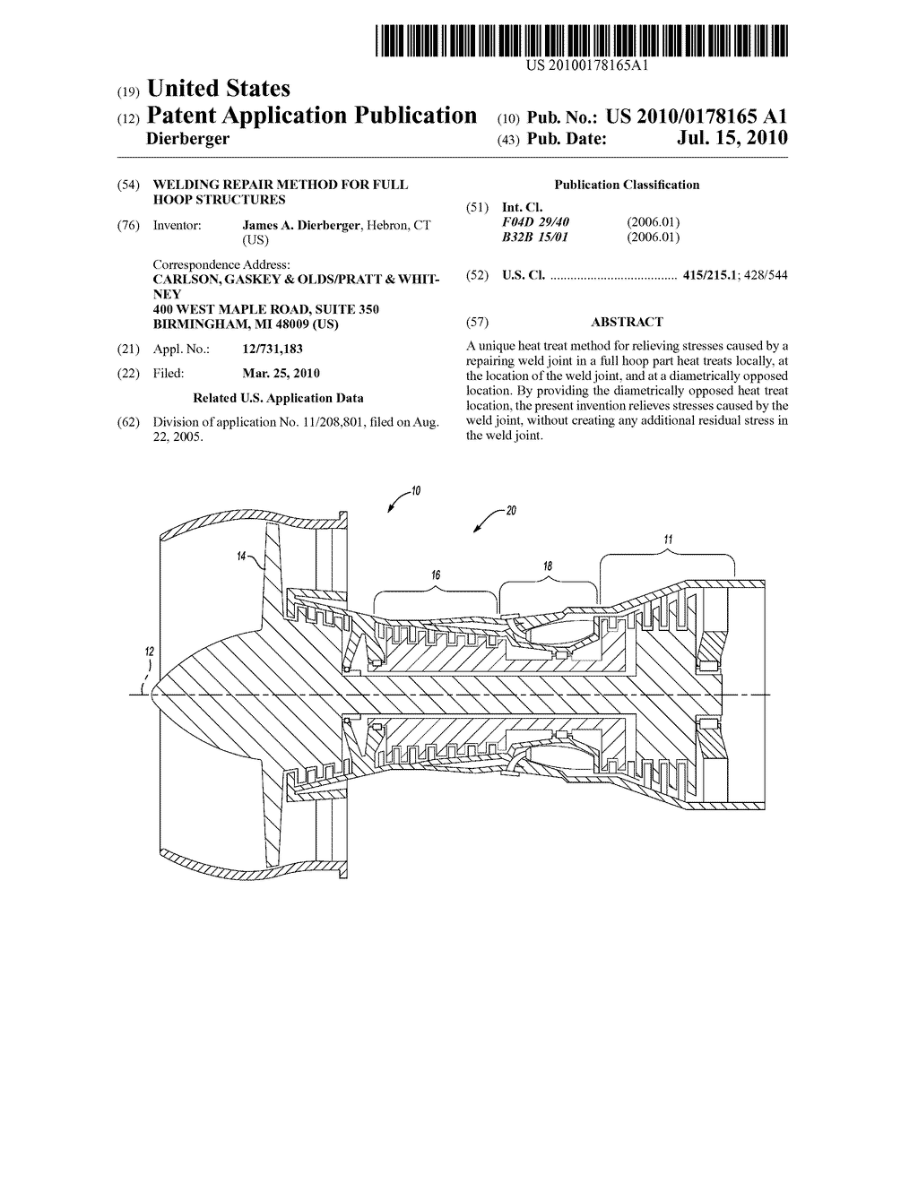 WELDING REPAIR METHOD FOR FULL HOOP STRUCTURES - diagram, schematic, and image 01