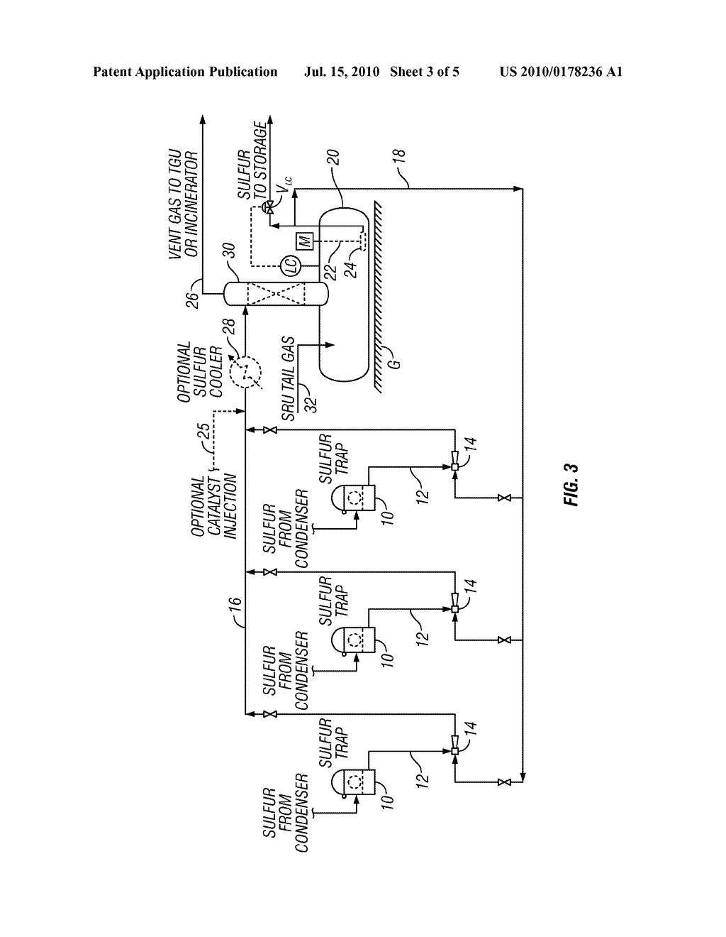 Sulfur Collection Systems and Processes with Integrated Degassing - diagram, schematic, and image 04