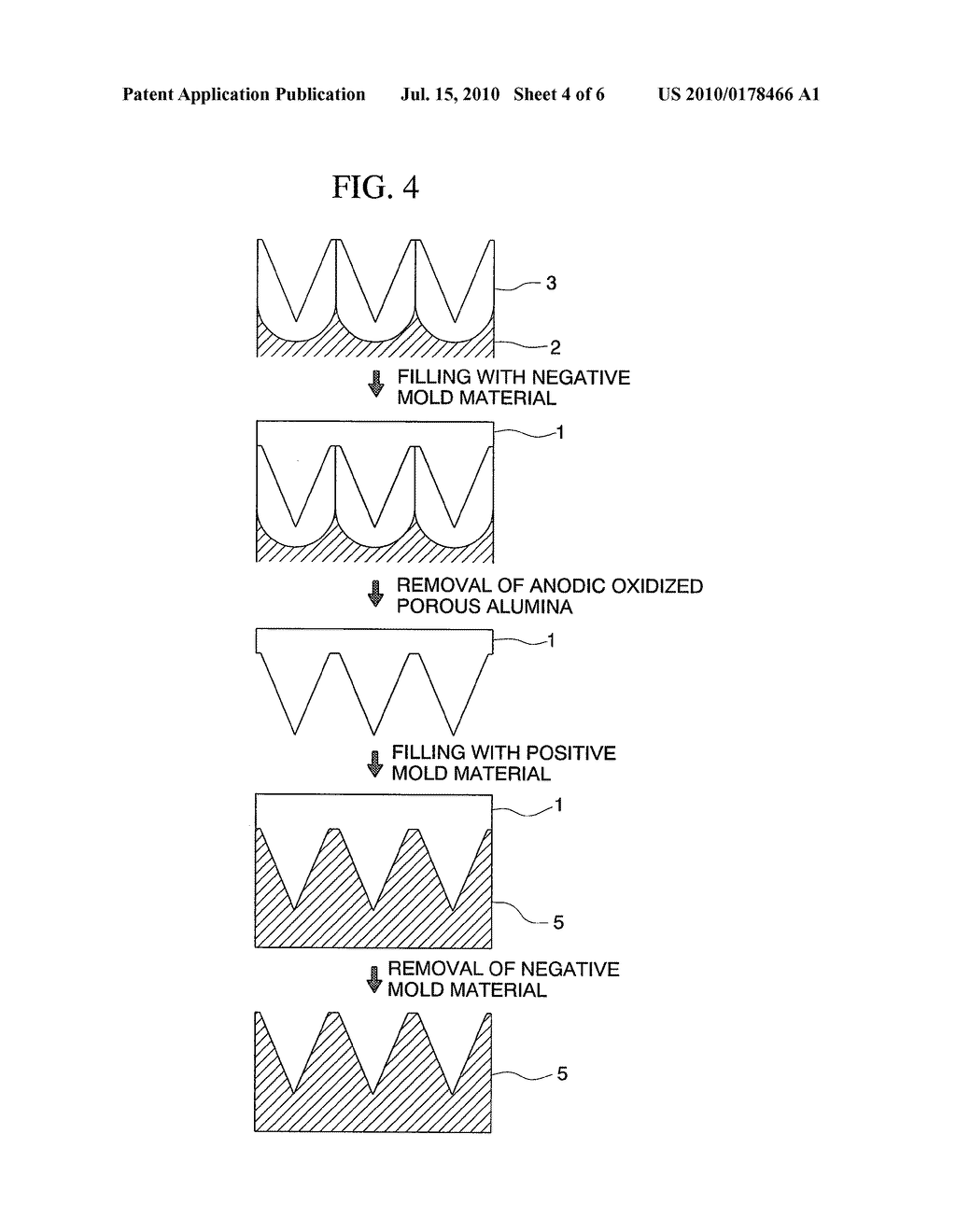 Anti-Reflective Film and Production Method Thereof, and Stamper for Producing Anti-Reflective Film and Production Method Thereof - diagram, schematic, and image 05