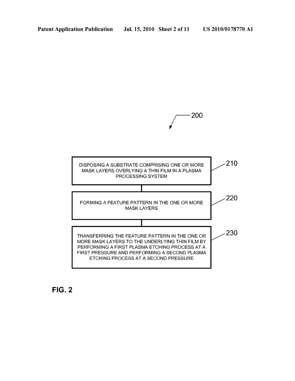 Method of etching a thin film using pressure modulation - diagram, schematic, and image 03