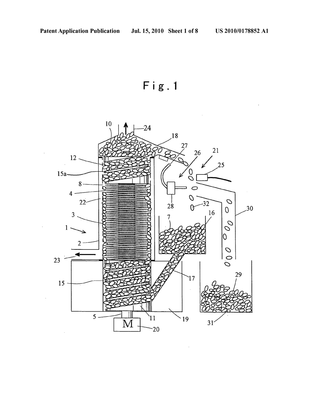 Apparatus and Process for Producing Surface-Treated Granular Product and Surface-Treated Granular Product - diagram, schematic, and image 02