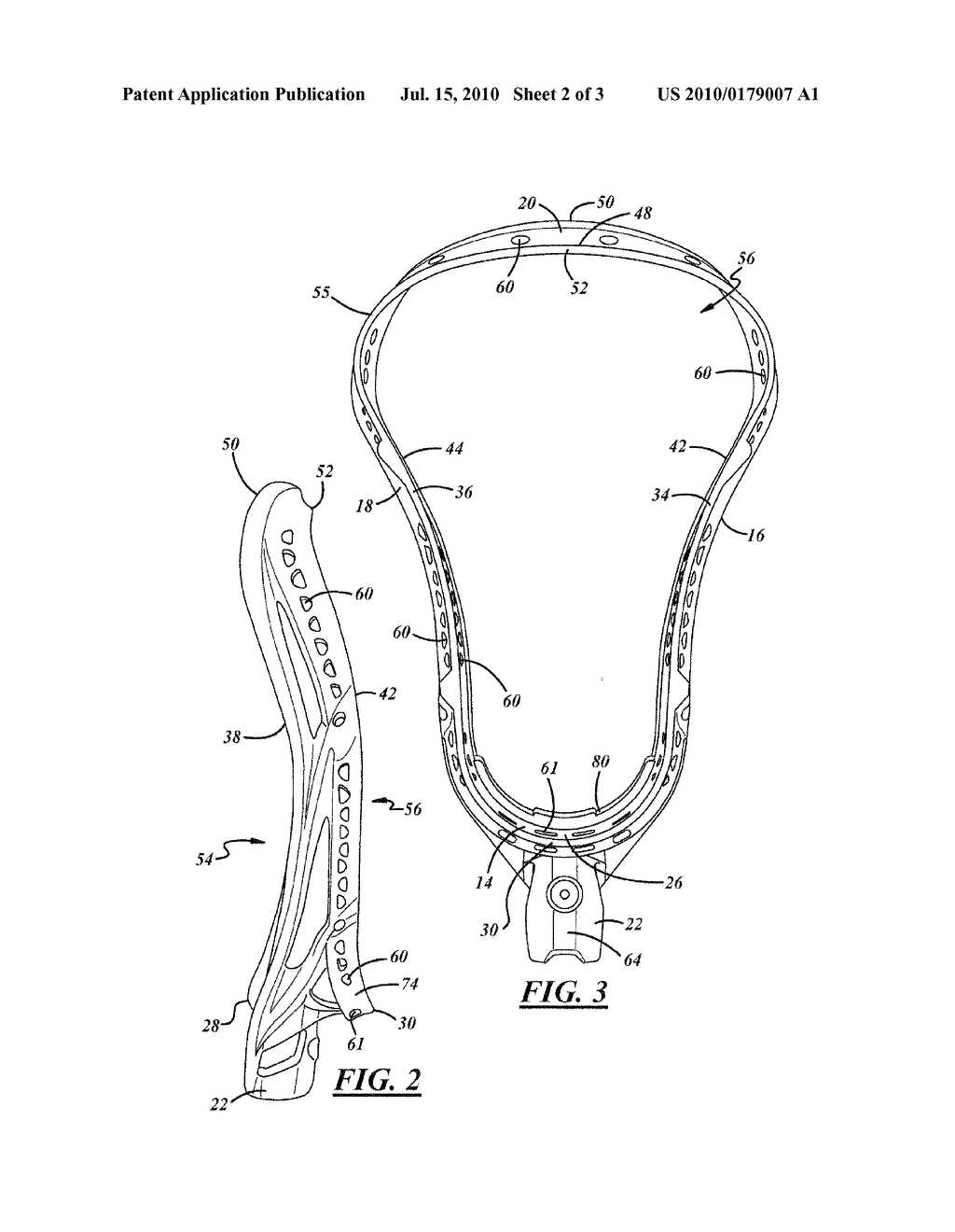 LACROSSE HEAD HAVING A BALL STOP PORTION WITH LOWERED BOTTOM SURFACE - diagram, schematic, and image 03