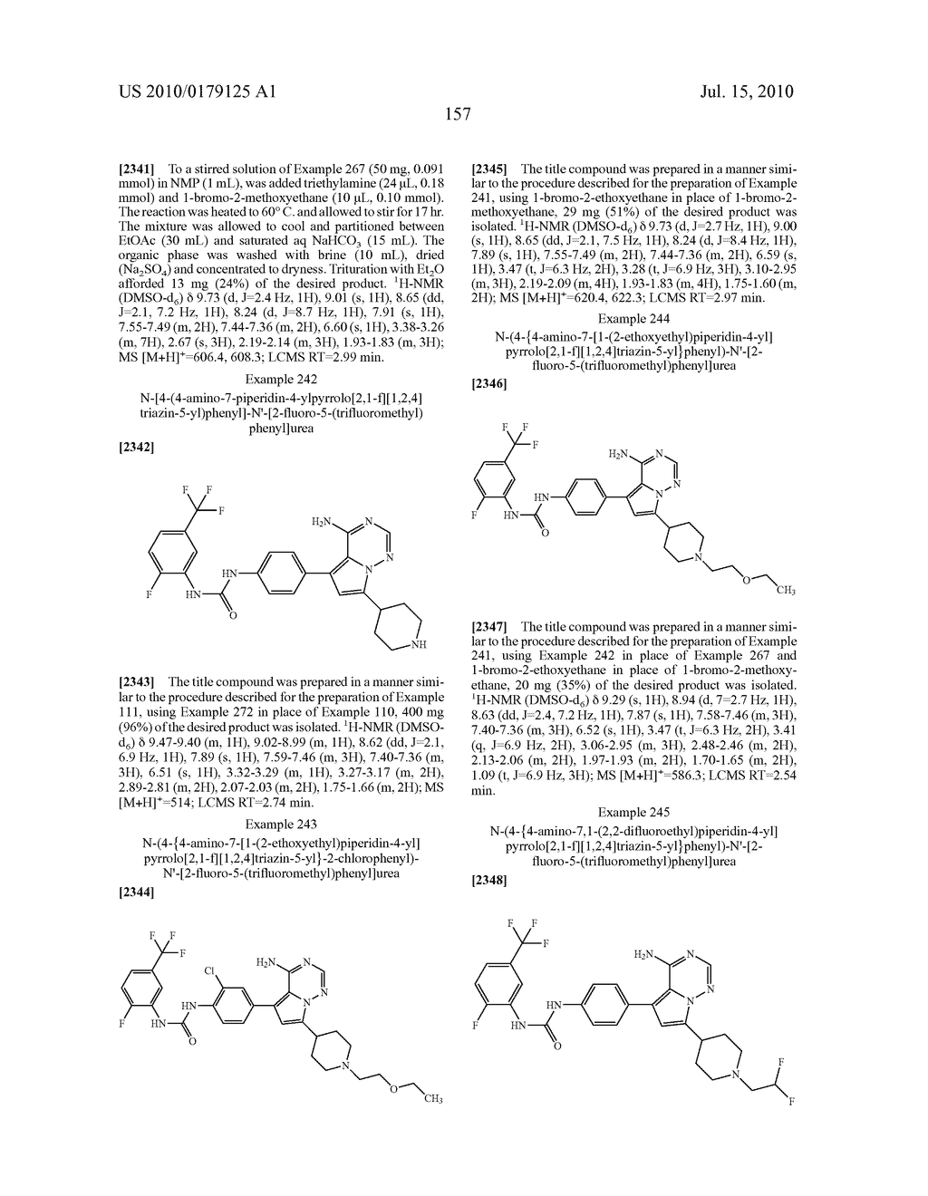 SUBSTITUTED 4-AMINO-PYRROLOTRIAZINE DERIVATIVES USEFUL FOR TREATING HYPER-PROLIFERATIVE DISORDERS AND DISEASES ASSOCIATED WITH ANGIOGENESIS - diagram, schematic, and image 158