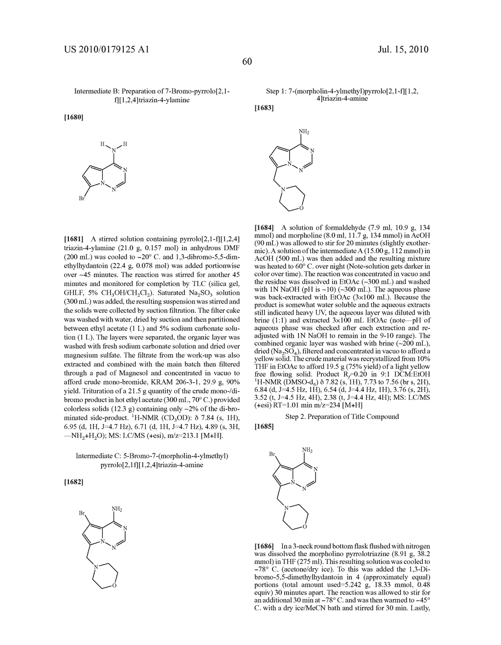 SUBSTITUTED 4-AMINO-PYRROLOTRIAZINE DERIVATIVES USEFUL FOR TREATING HYPER-PROLIFERATIVE DISORDERS AND DISEASES ASSOCIATED WITH ANGIOGENESIS - diagram, schematic, and image 61