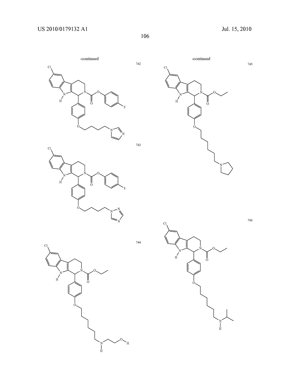 CARBOLINE DERIVATIVES USEFUL IN THE INHIBITION OF ANGIOGENESIS - diagram, schematic, and image 120