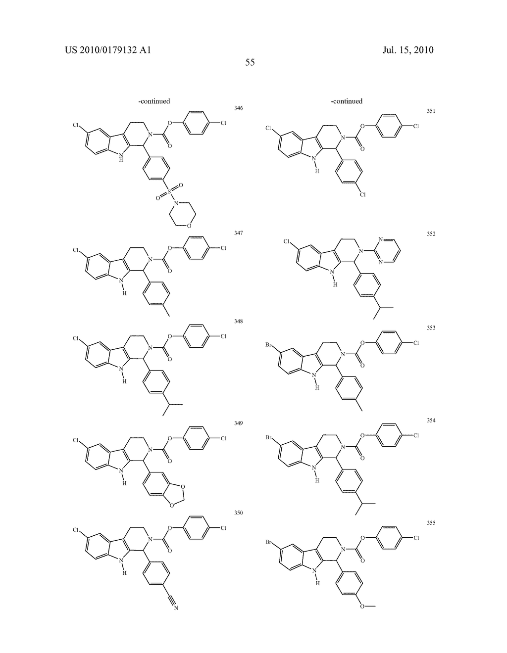 CARBOLINE DERIVATIVES USEFUL IN THE INHIBITION OF ANGIOGENESIS - diagram, schematic, and image 69