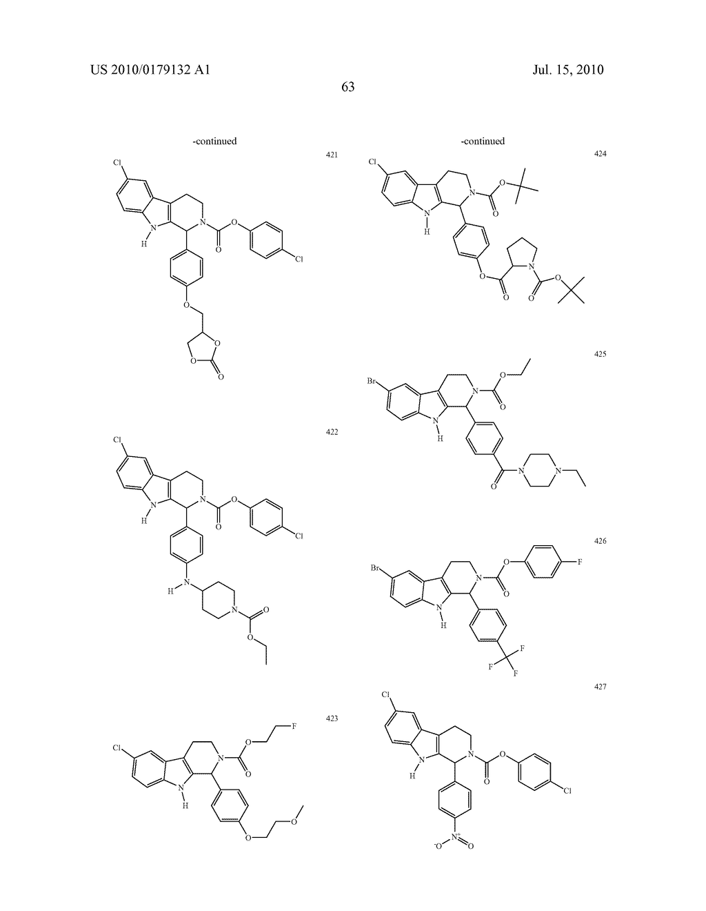 CARBOLINE DERIVATIVES USEFUL IN THE INHIBITION OF ANGIOGENESIS - diagram, schematic, and image 77