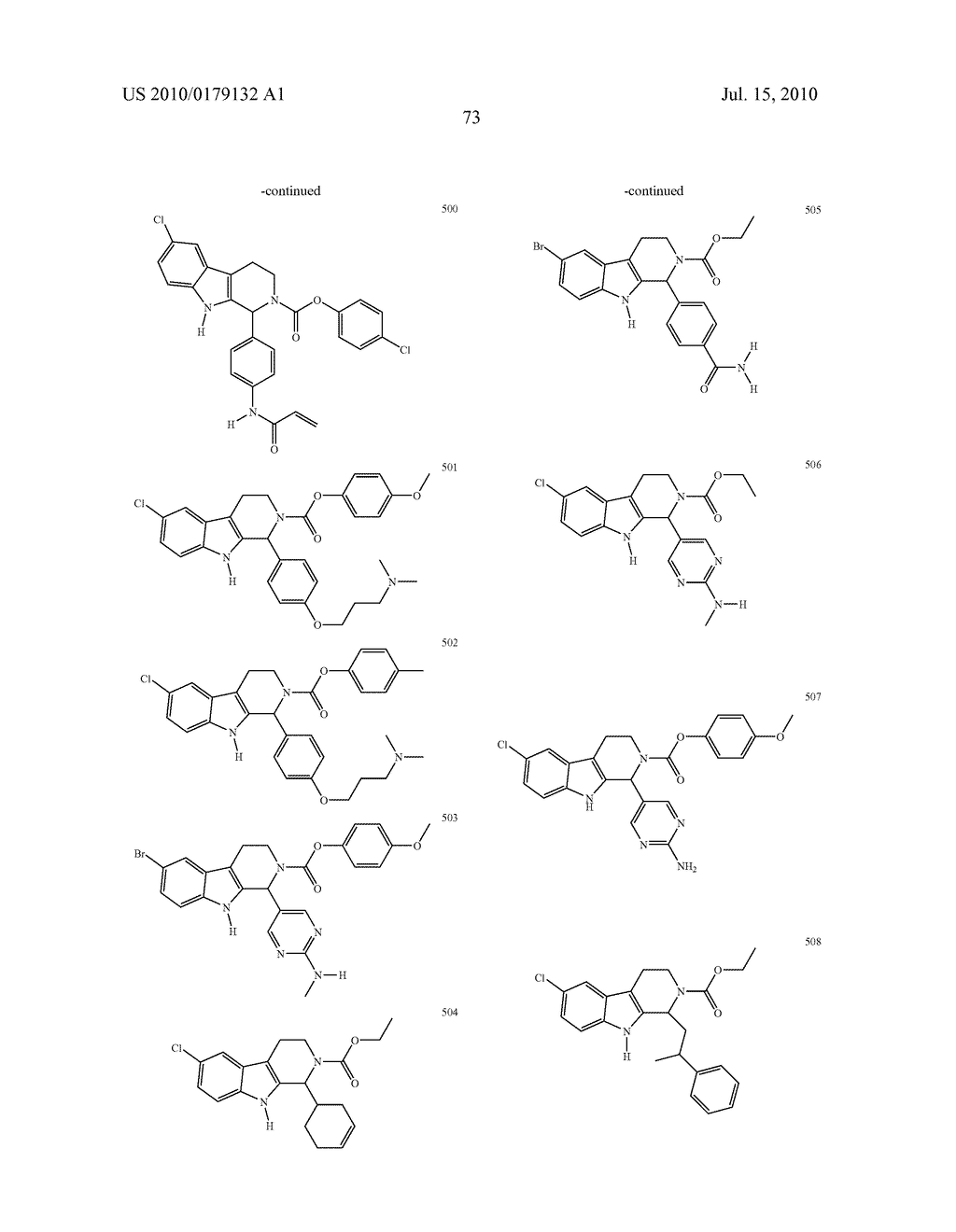 CARBOLINE DERIVATIVES USEFUL IN THE INHIBITION OF ANGIOGENESIS - diagram, schematic, and image 87