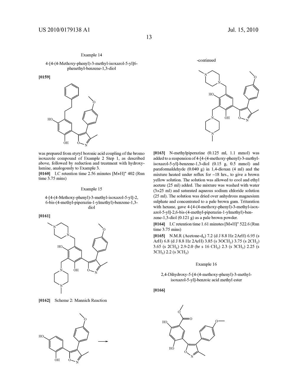 Isozazole Compounds As Inhibitors Of Heat Shock Proteins - diagram, schematic, and image 14