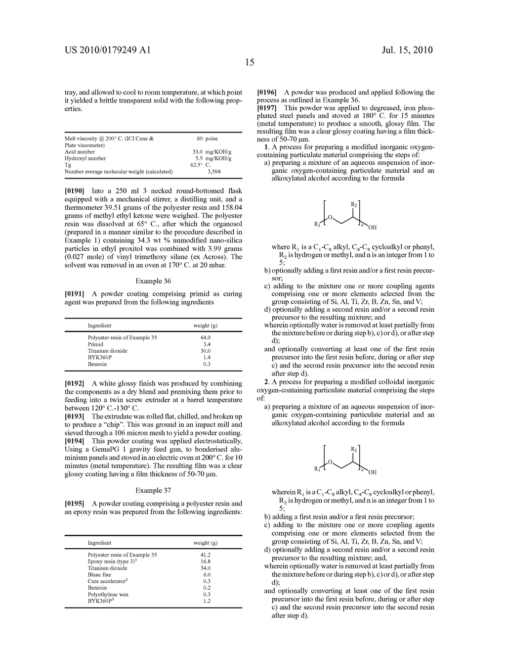 PROCESS FOR MODIFYING INORGANIC OXYGEN-CONTAINING PARTICULATE MATERIAL, PRODUCT OBTAINED THEREFROM, AND USE THEREOF - diagram, schematic, and image 16