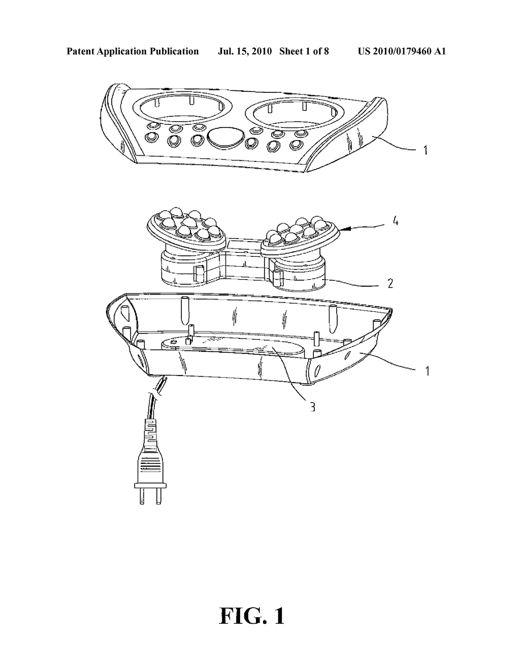 MASSAGE DEVICE WITH DUAL MASSAGE UNITS - diagram, schematic, and image 02