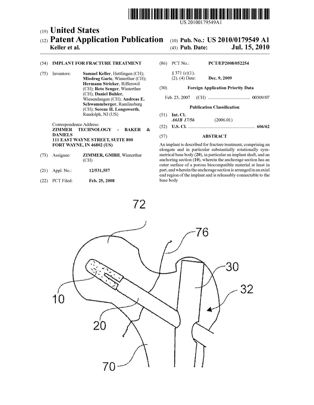 IMPLANT FOR FRACTURE TREATMENT - diagram, schematic, and image 01