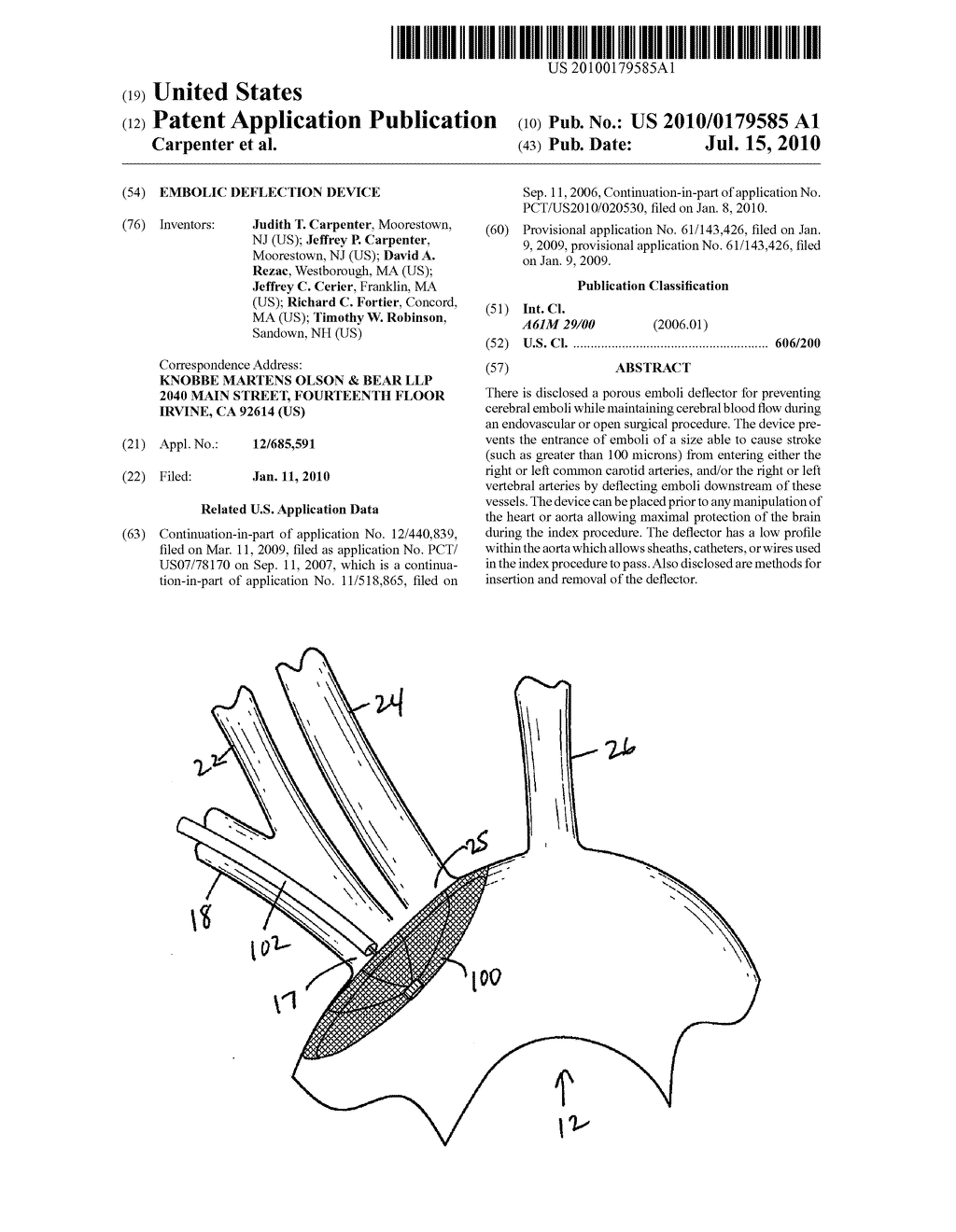 EMBOLIC DEFLECTION DEVICE - diagram, schematic, and image 01